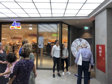 Glücksrad im Wunschdesign mieten