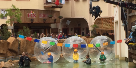 Cryptons Aquabälle im Phantasialand im Einsatz