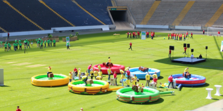 Unsere 6 Rodeo Bullen in der Commerzarena im Einsatz