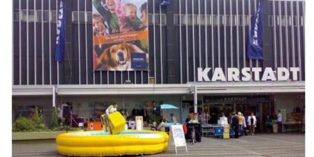 Enten Rodeo auf einem Event von Karstadt im Einsatz