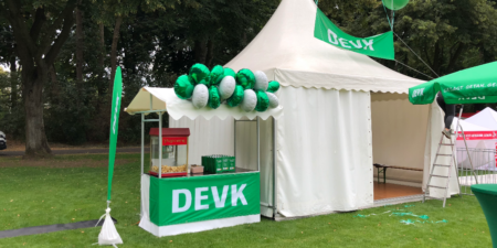 Marktstand mit Branding mieten